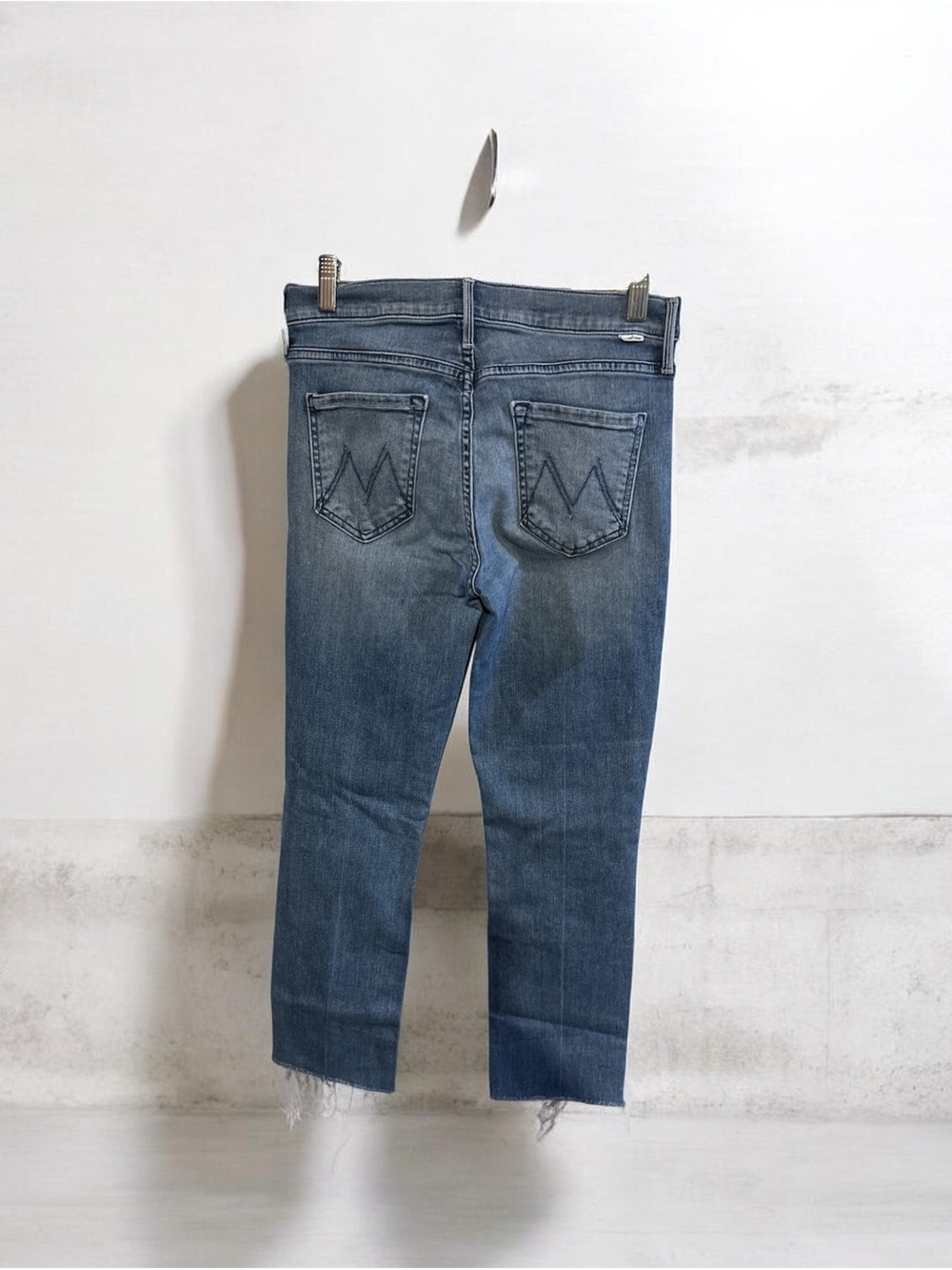 MOTHER Women's Blue Denim Jeans - Slim Crop